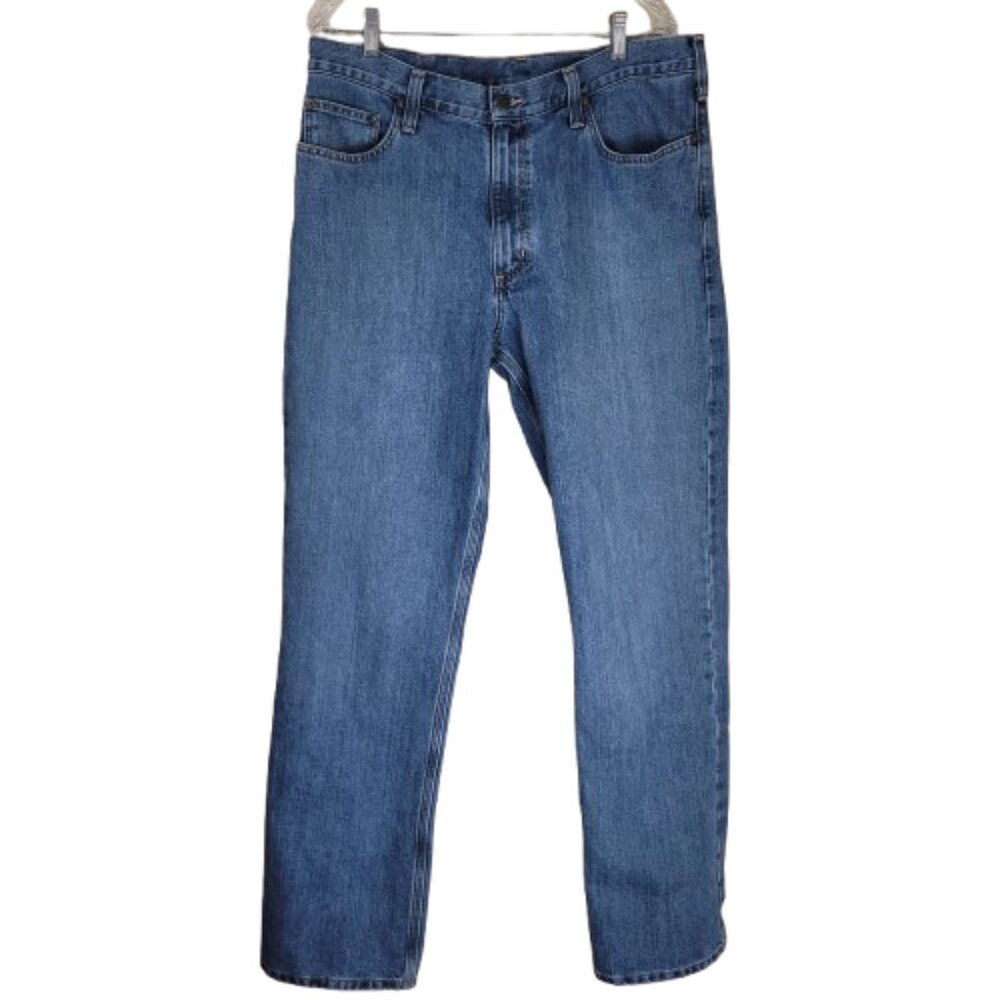 Carhartt Relaxed Fit Blue Jeans Men's Size 36 Workwear Denim
